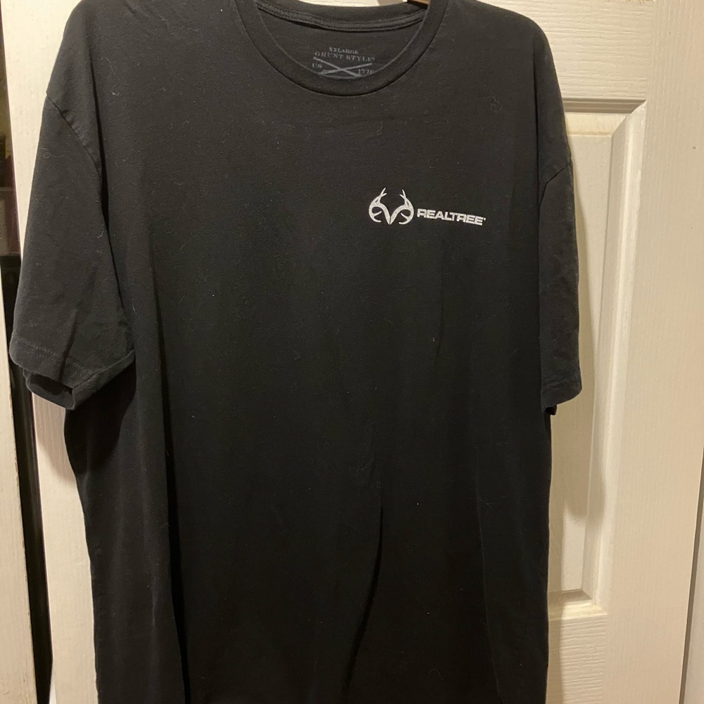 RealTree Grunt Style tee. 2XL. Black